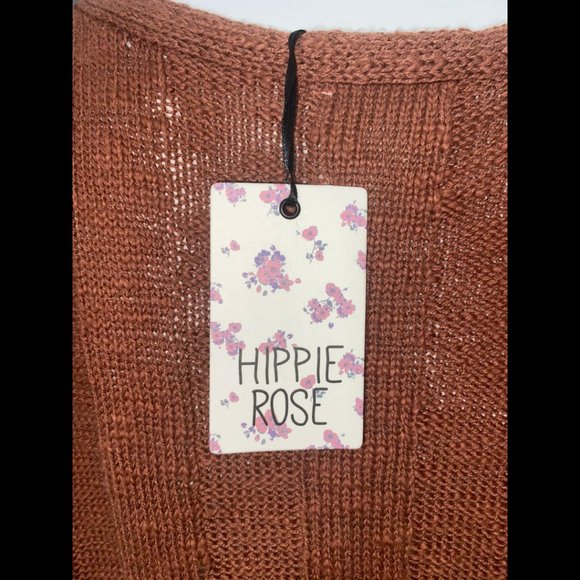 Hippie Rose Women's Sweater Dusty Copper - Picture 3 of 7
